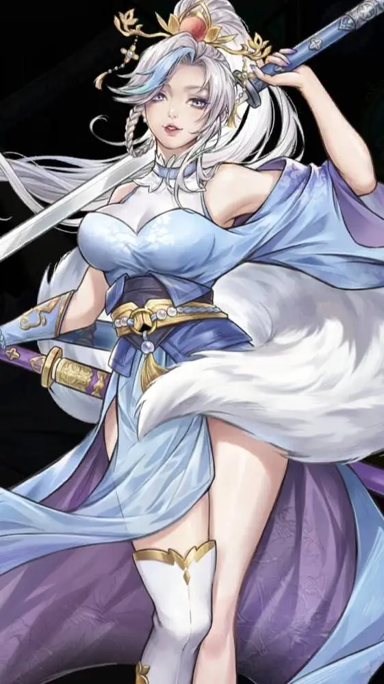 ai character: Violet  background