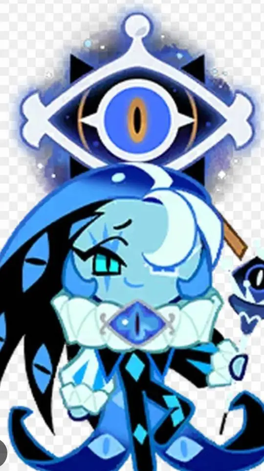 ai character: Shadow milk cookie background
