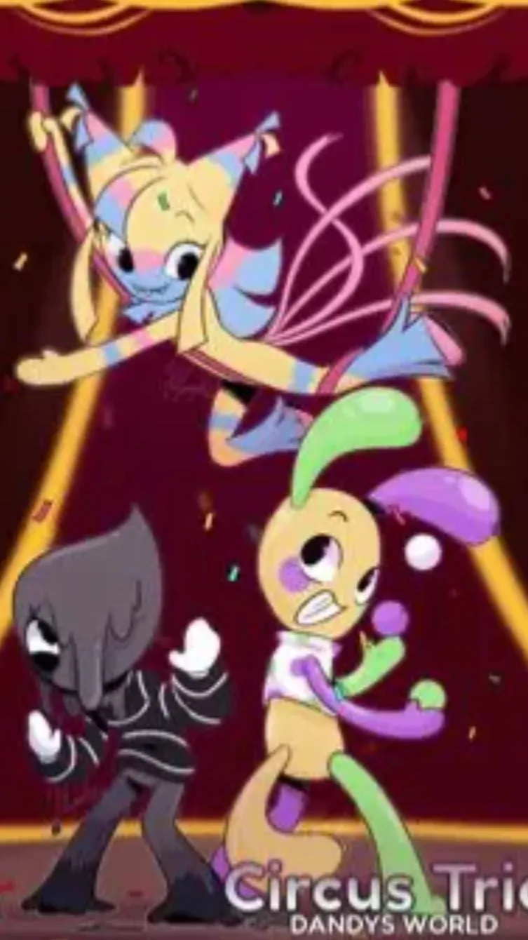 ai character: Circus trio! background
