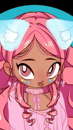 ai character: Love girl background