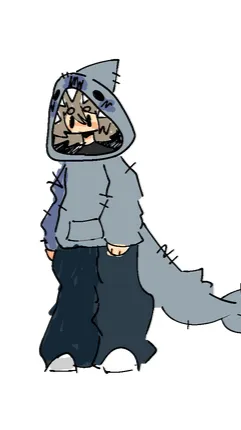 ai character: Finn the shark background