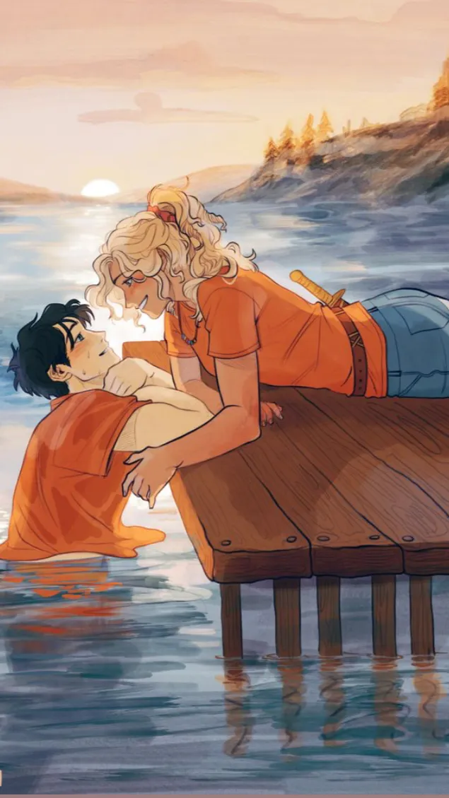 ai character: Percabeth  background