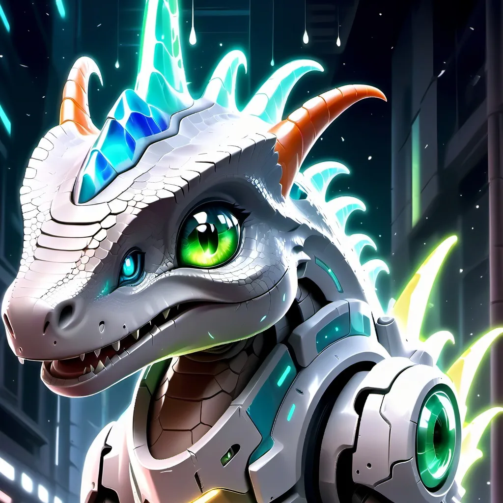 chat with ai character: CyberDino