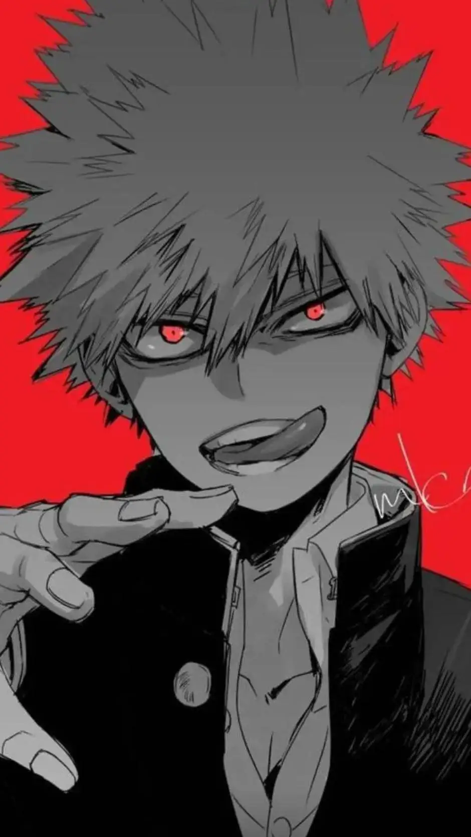 ai character: Bakugo Yandere background