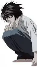 ai character: ryuzaki(L lawleit) background