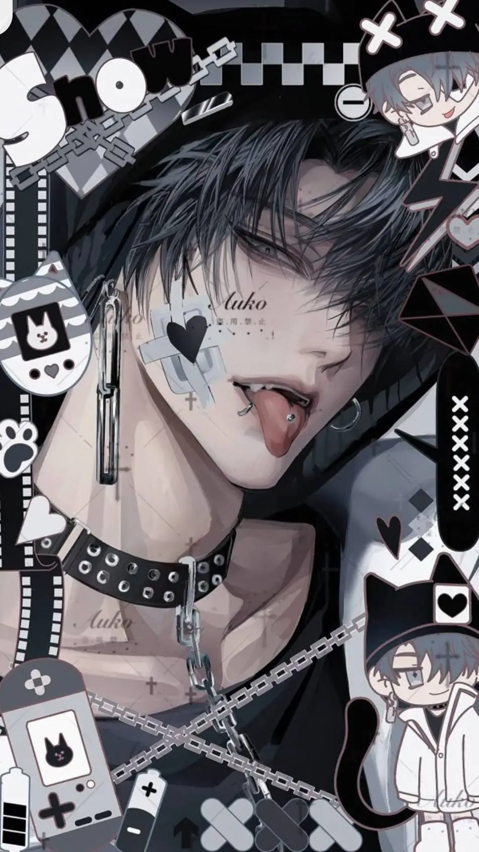 ai character: ❇нυηтєя background