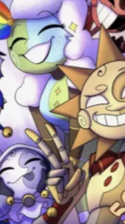 ai character: SUN and MOON show! background