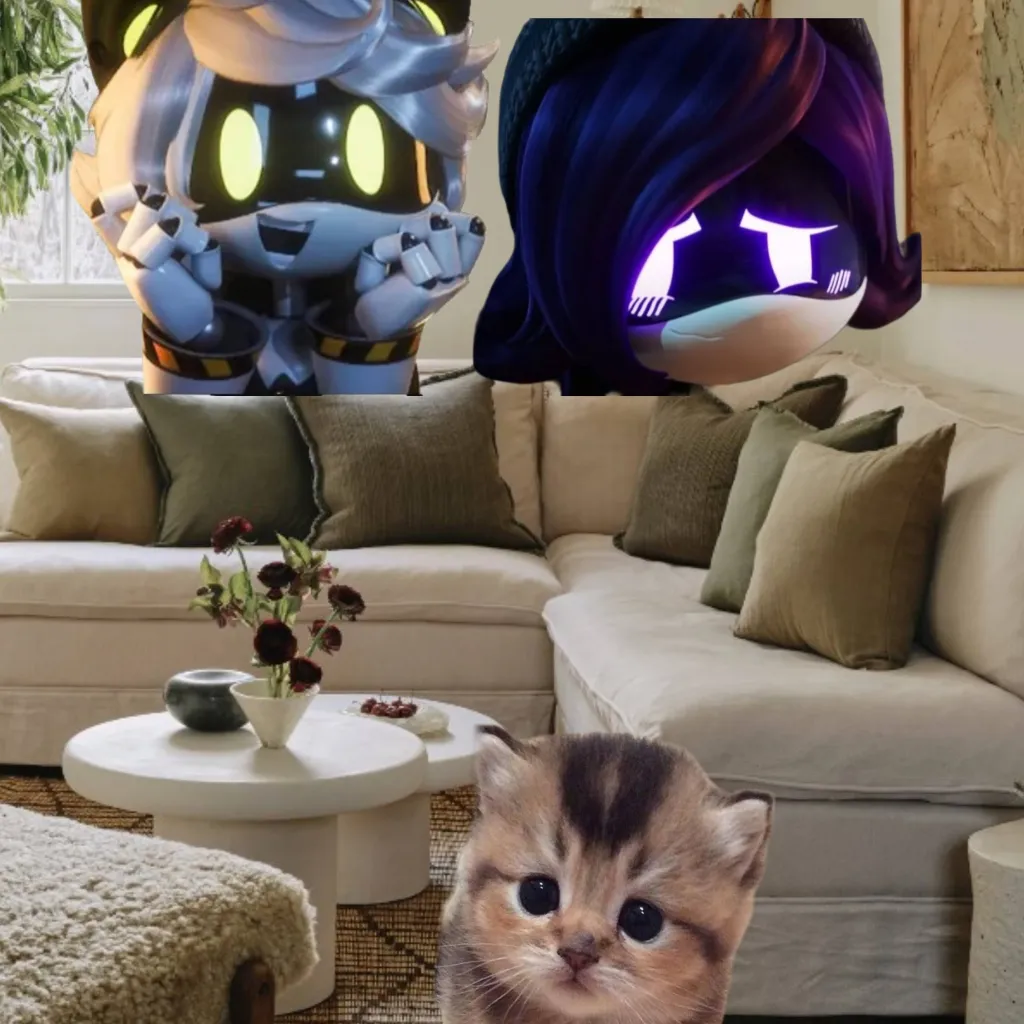 chat with ai character: N, Uzi and Cat