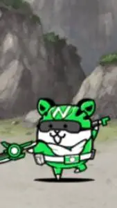 ai character: GreenNyanko Ranger background