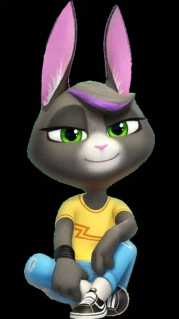 ai character: Becca sparkles background