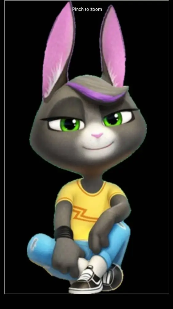 ai character: Becca sparkles background