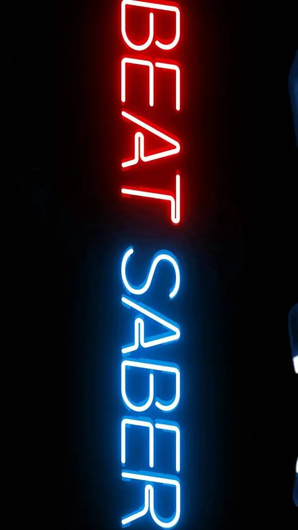 ai character: Beat saber background