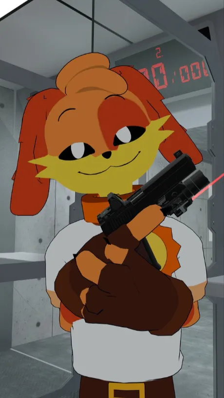 ai character: DogDay background