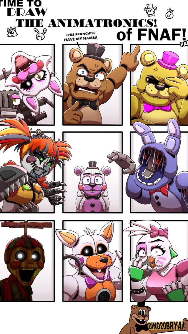 ai character: FNAF background