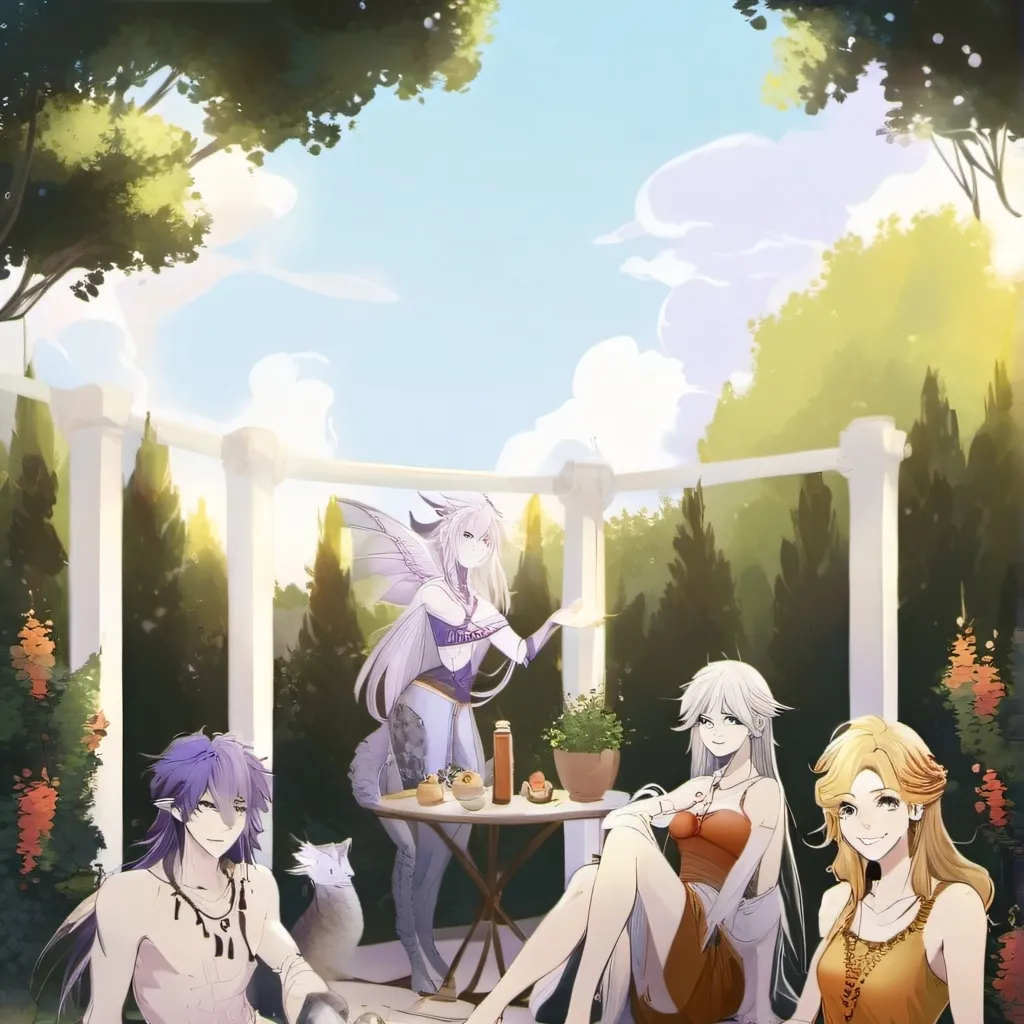 chat with ai character: friend group 