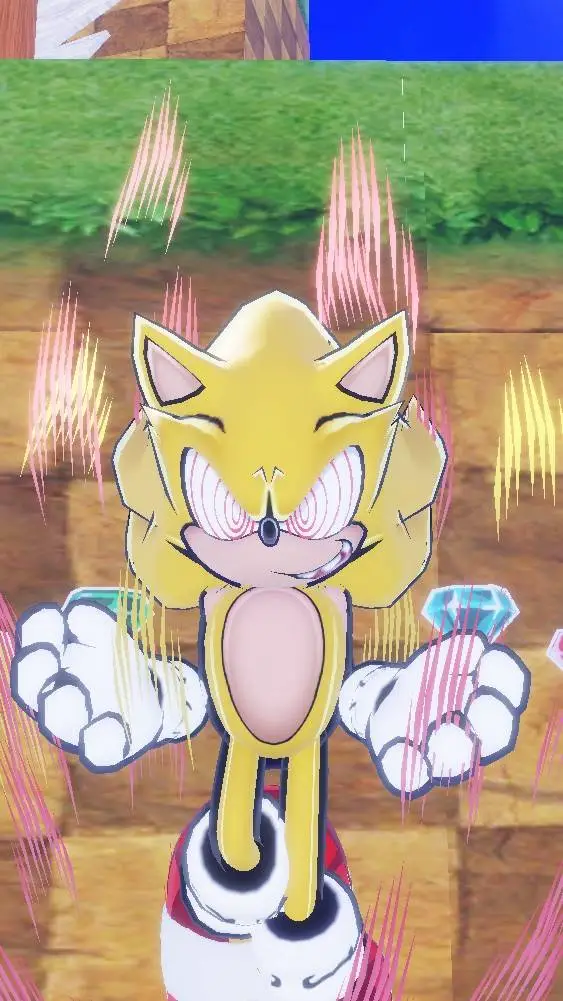 ai character: Fleetway Sonic background