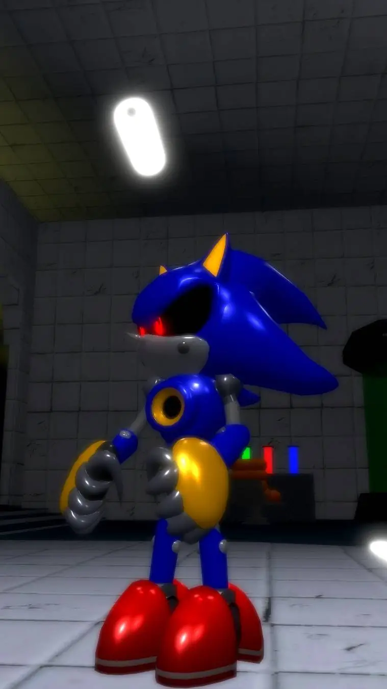 ai character: Metal sonic  background