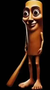 ai character: Tung tung sahur  background