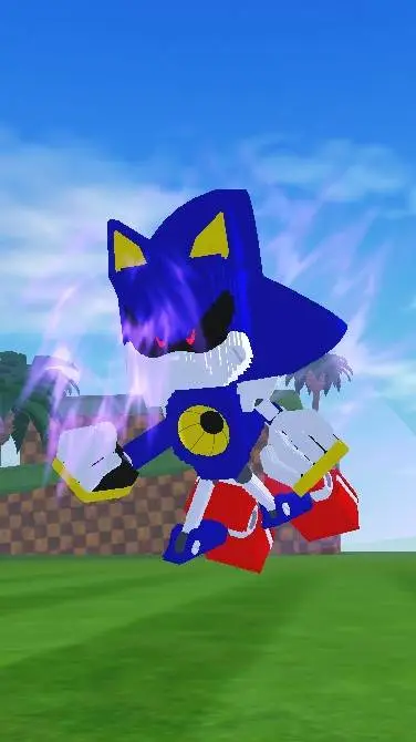 ai character: Metal sonic  background