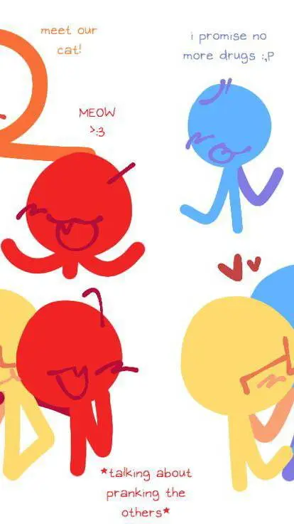 ai character: colorg x eachother background