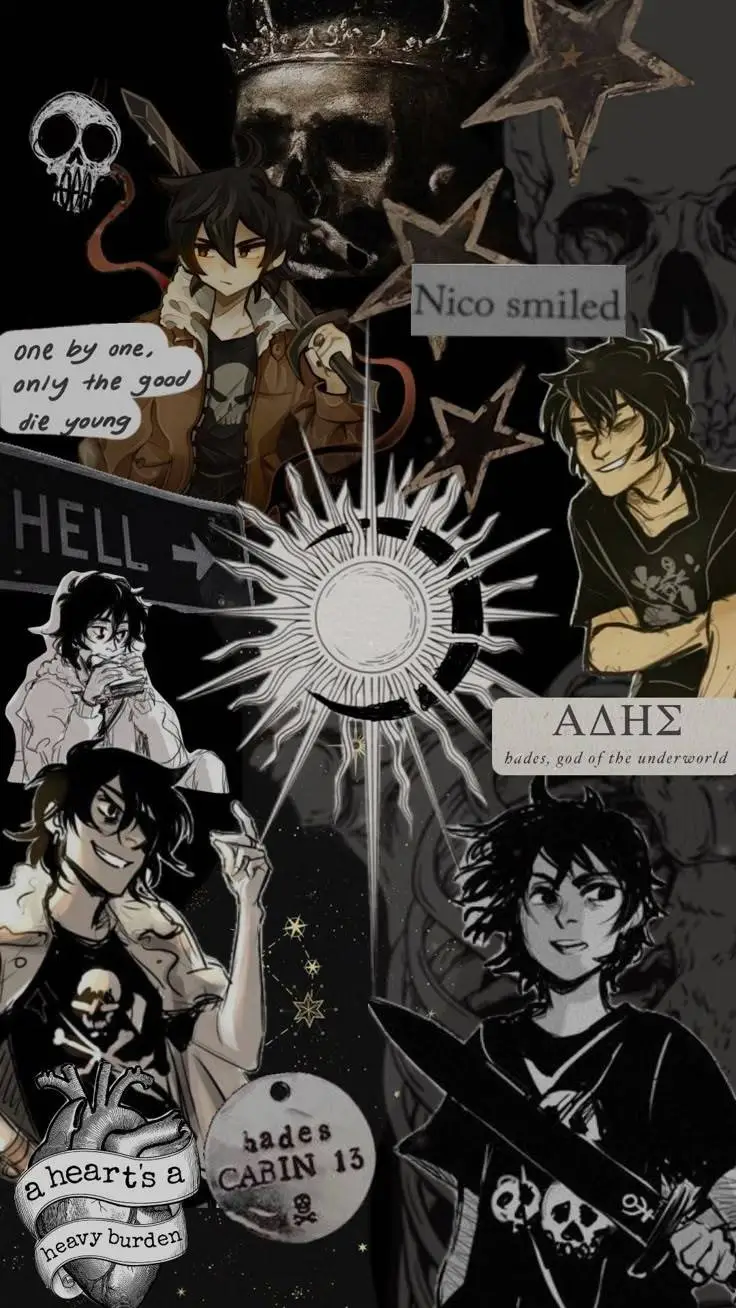 ai character: Nico Di Angelo background