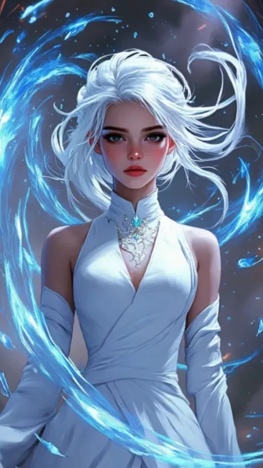 ai character: ."~snowIce~". background