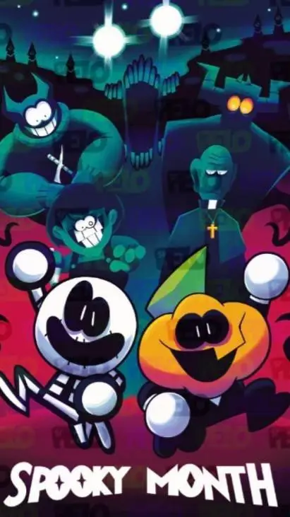 ai character: SPOOKY MONTH!!!  background