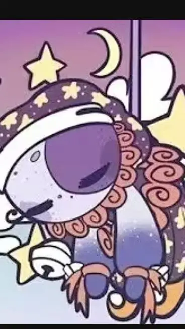 ai character: baby moon background