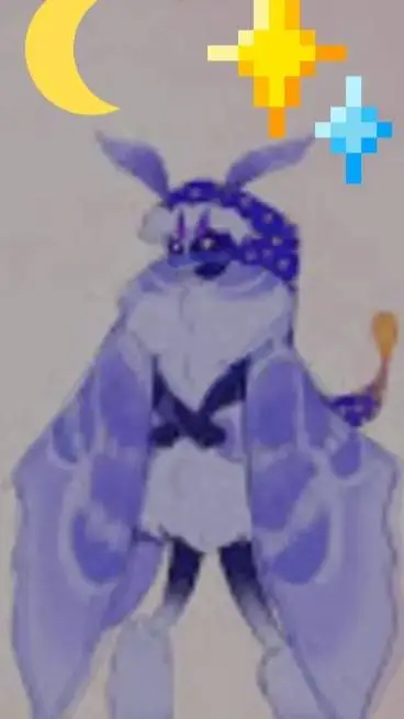 ai character: ✨️Moth moon🌙 background