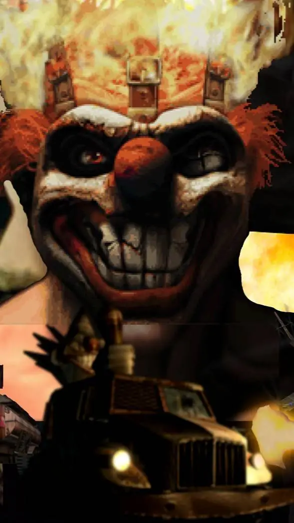 ai character: TWISTED METAL BLAC background