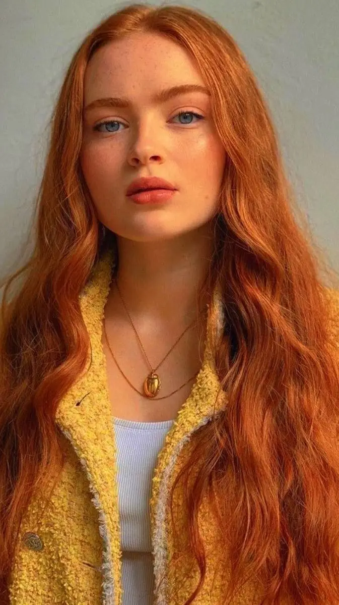 ai character: Sadie sink  background