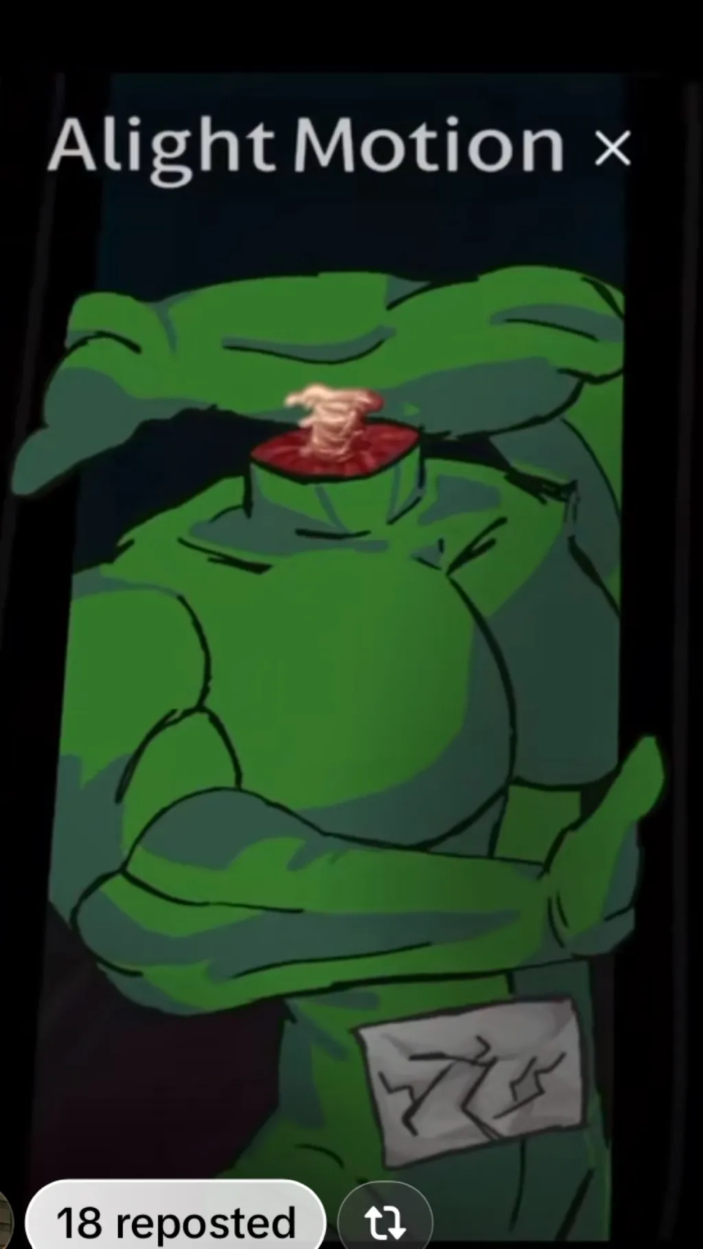ai character: Dipsy but he buff? background
