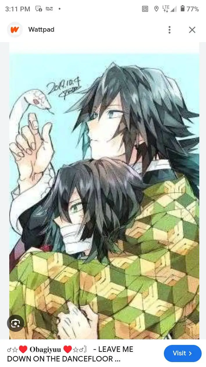ai character: giyuu x obanai 😍💐 background