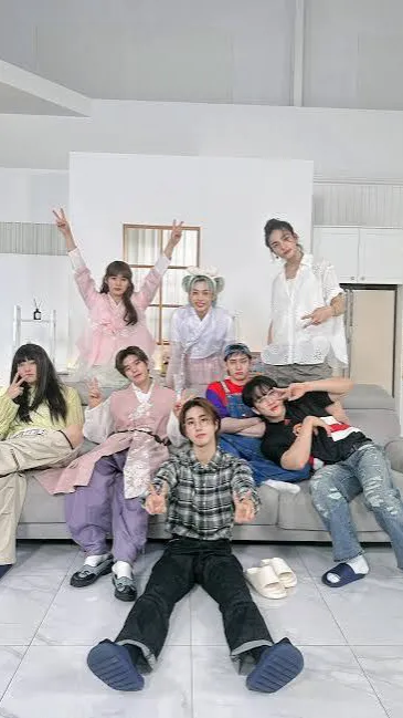 ai character: THE 100 X SKZ? background