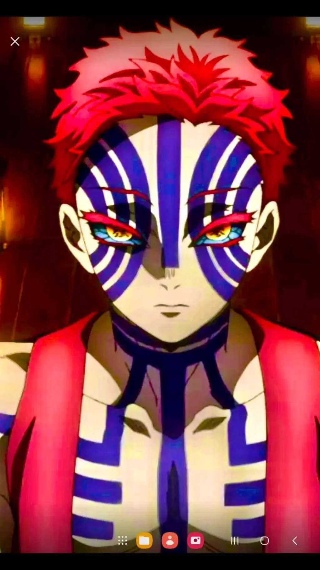 ai character: demon slayer  background