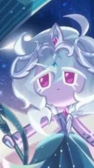 ai character: White Lily Cookie background