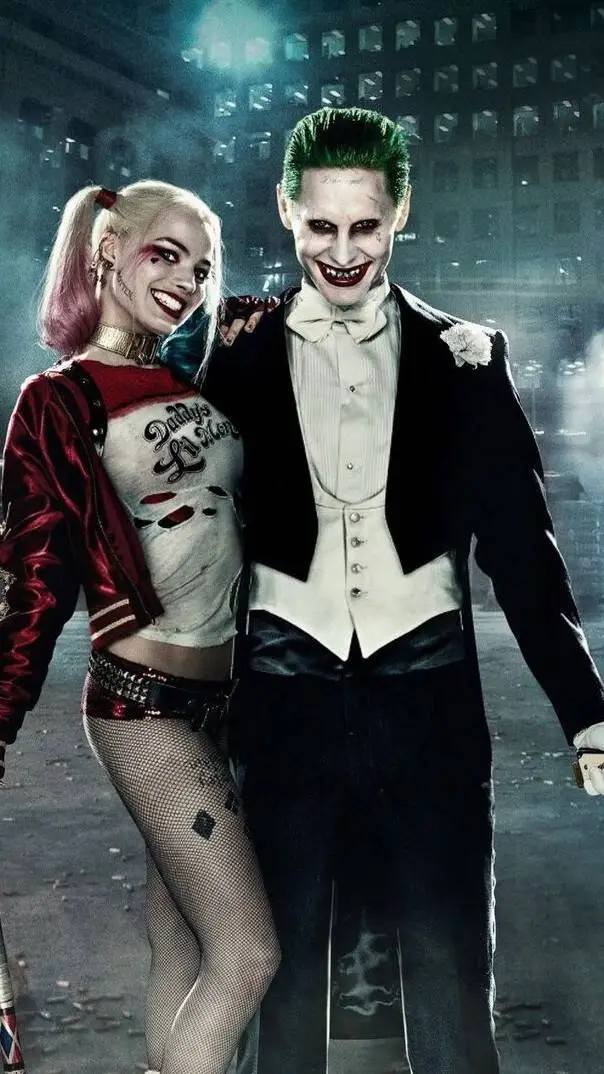 ai character: Harley Quinn and j background