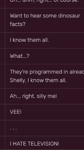 ai character: Vee and shelly background