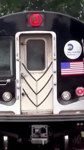 ai character: MTA R143 J Train background