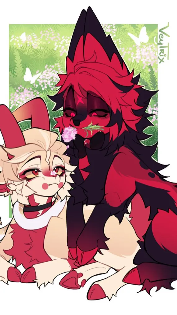 ai character: Radioapple au background