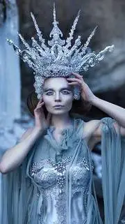 ai character: Ice queen  background