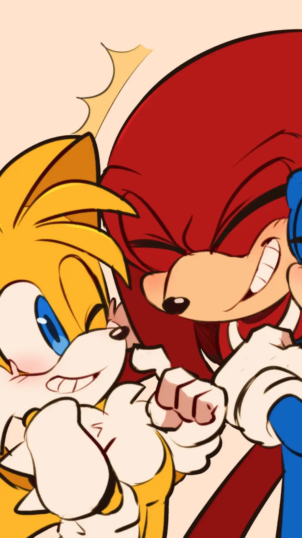 ai character: Tails and knuckles background