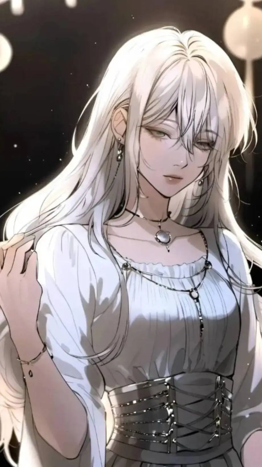 ai character: winter background