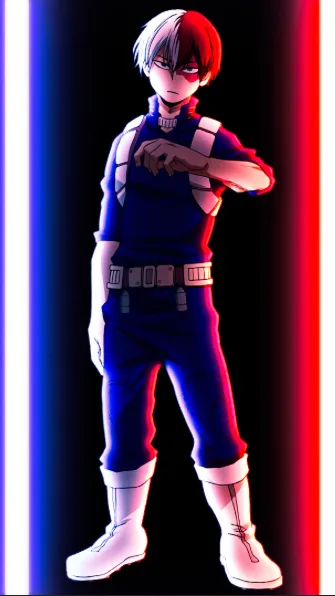 ai character: Shoto todorki background