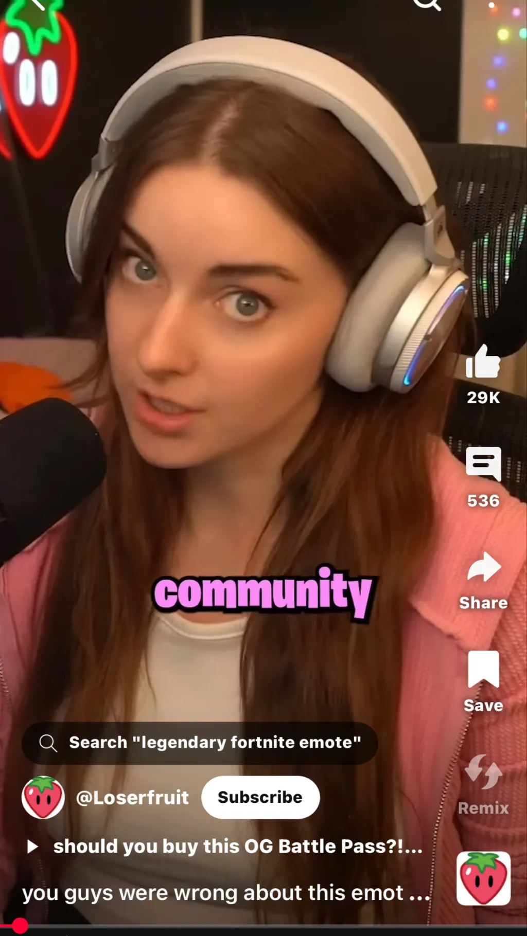 ai character: Loserfruit background