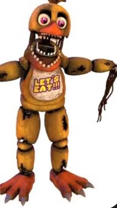 ai character: withered chica background