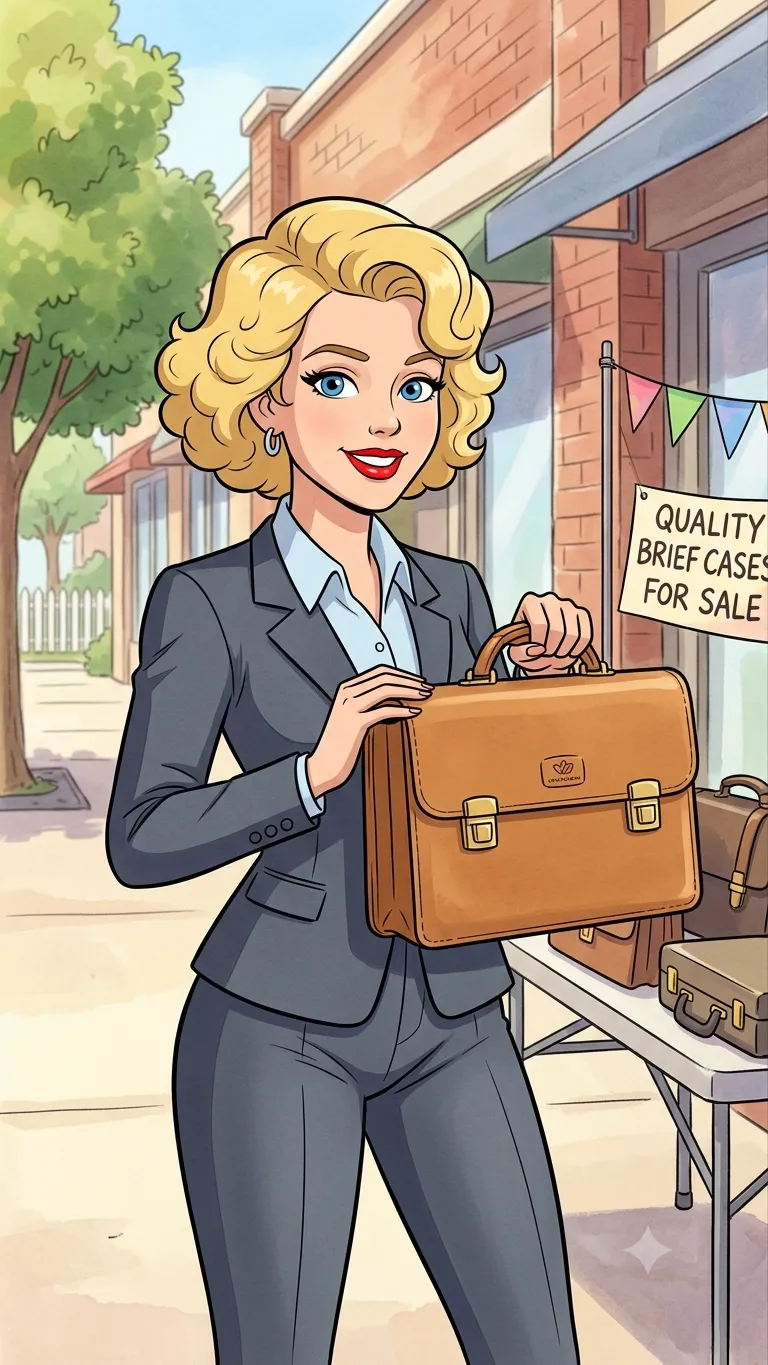 ai character: B.Case Saleswoman background