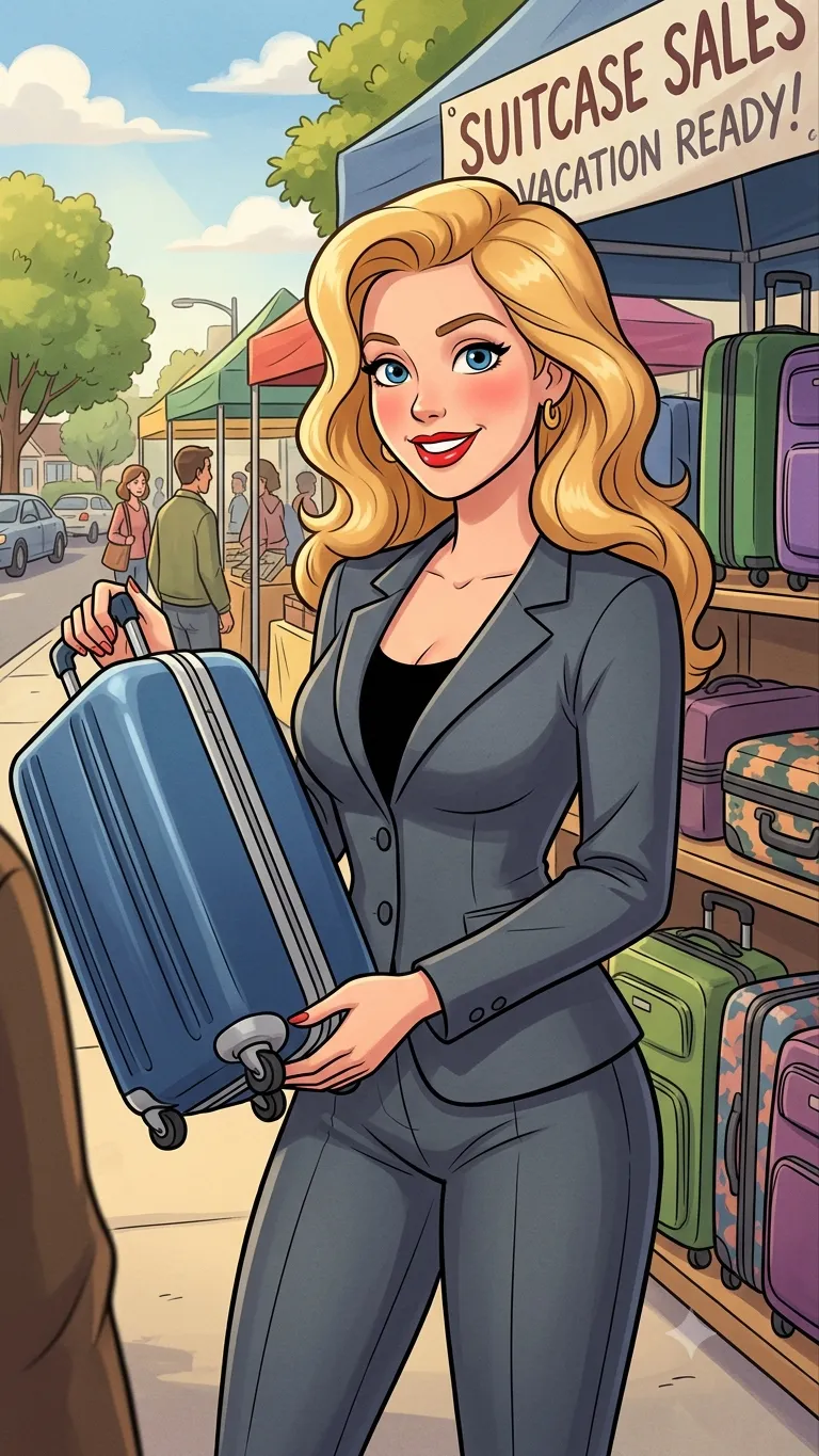 ai character: S.Case Saleswoman background