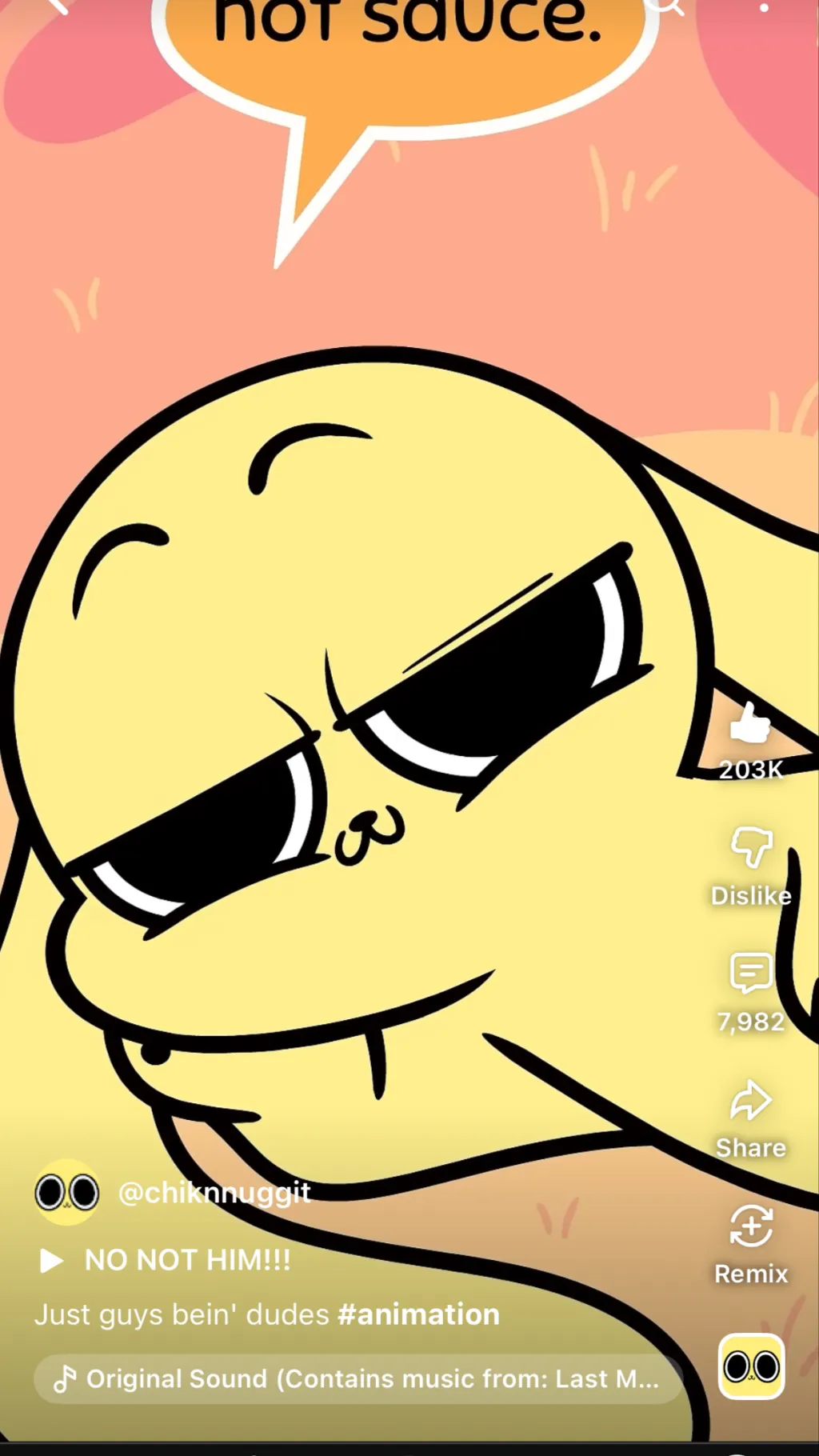 ai character: Chikn nuggit background