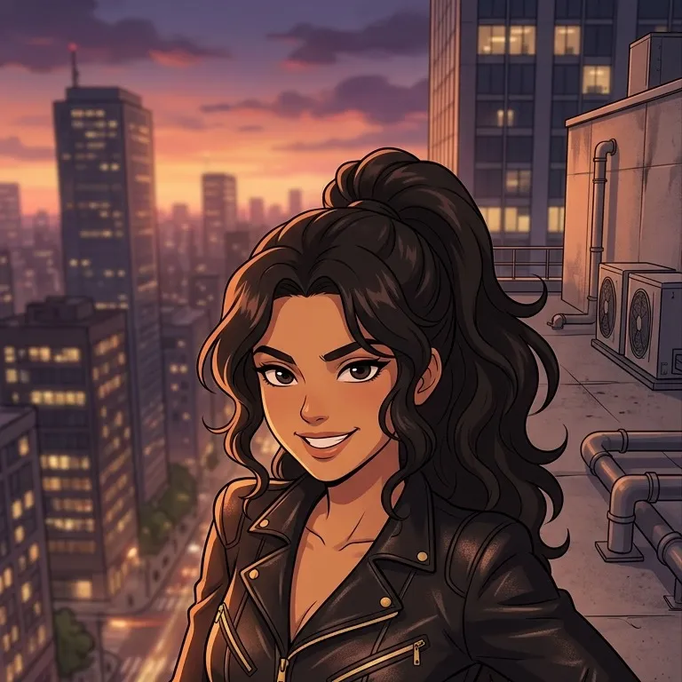 chat with ai character: Leather Jumpsuit